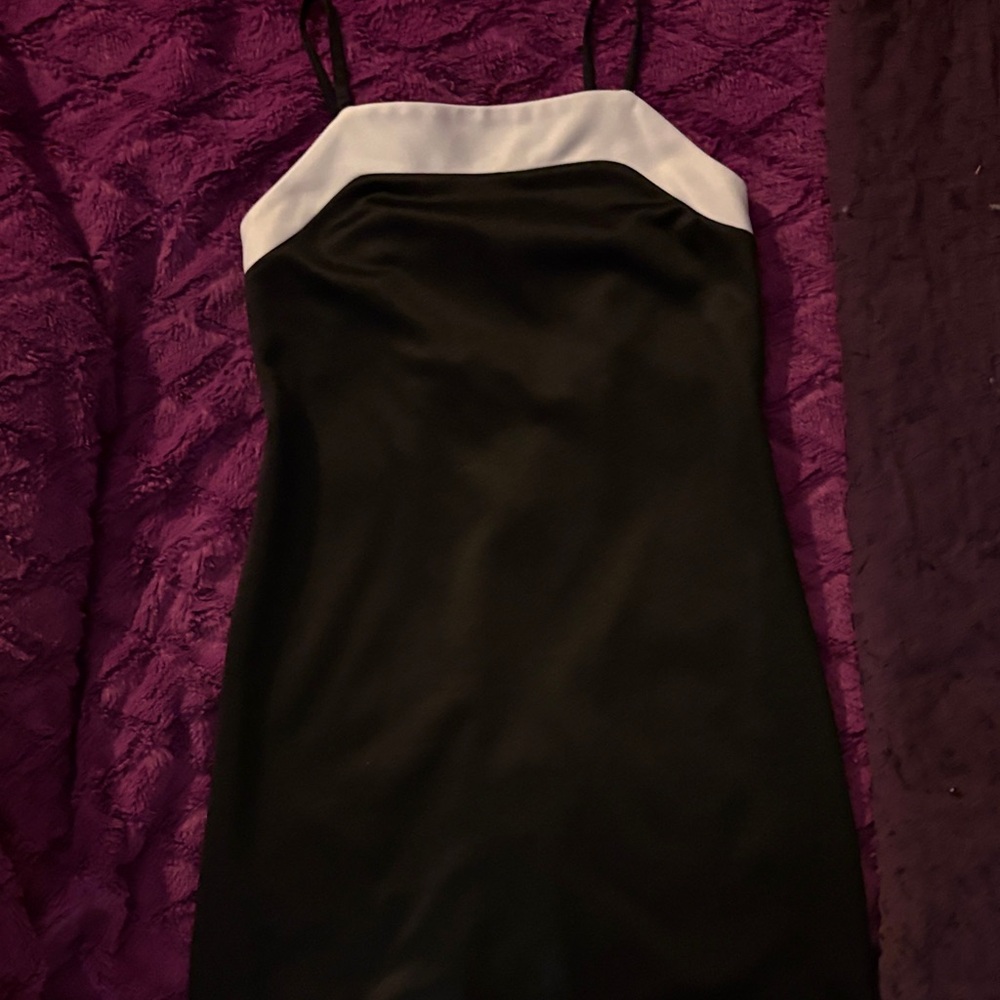 Amy Byer Black and White Casual Dress